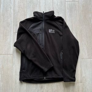 Ivy League UltraClub Full-Zip Black Fleece